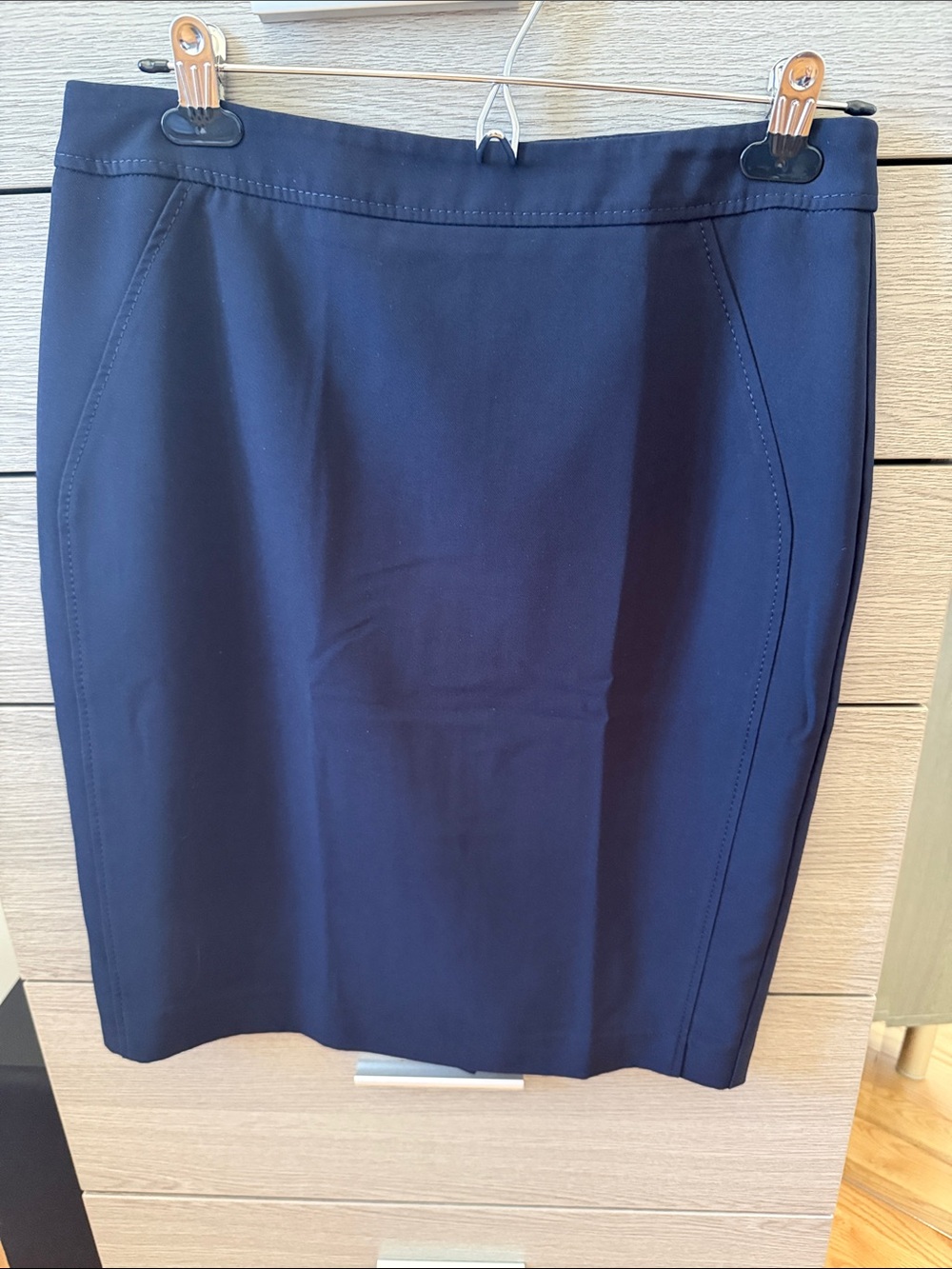 Navi blue skirt, casual or semi casual.